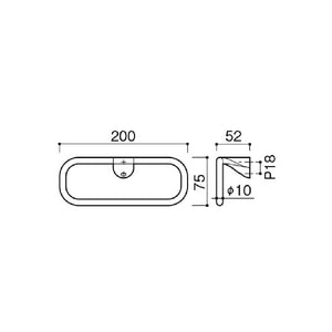 SC-860-XC  towel ring in chrome