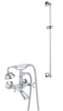 Load image into Gallery viewer, A5A014BC00 Carmen wall mounted bath shower mixer, Madison Flair shower bar in chrome
