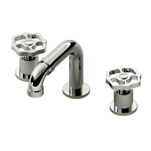 E-11310-C18B three-hole wash basin mixer in polish chrome