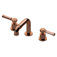 Load image into Gallery viewer, E-11310-LM56B-RG/BK special made three hole basin mixer in OR&#39;osa PVD with handle in architectual black and OR&#39;osa PVD
