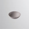 3900 000 081 Terra dish basin D300mm in oyster matt without tap hole and overflow, with drain valve and valve cap