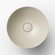 Load image into Gallery viewer, 3900 000 082 Terra dish basin D300mm in silk matt without tap hole and overflow, with drain valve and valve cap
