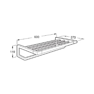 817032022 Tempo towel rack titanium black with towel rail