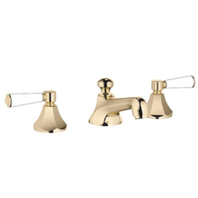 Load image into Gallery viewer, 20.700.370.46 (Xv-010411) Madison Flair three-hole basin mixer in champagne matt +  11170370-12 Lever Insert in White

