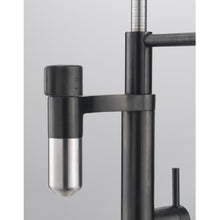 Load image into Gallery viewer, 120.0551.242  Vitual Capsule 2 in 1 semi-professional filter tap in matt black and silk steel PVD  2合1半專業過濾龍頭

