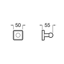 Load image into Gallery viewer, A816770001 (RCN) Victoria robe hook in chrome
