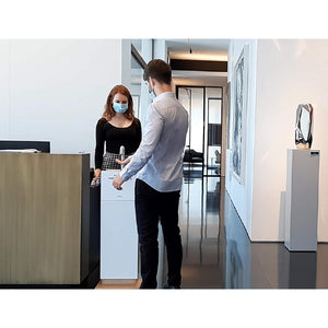 281000 CSABA touch free hand sanitizer stand for 9V battery power supply,  with 6L tank and remote control