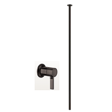 Load image into Gallery viewer, Inciso 58109.707 + 54055.239 built in mixer + 58299.707 ceiling mounted spout in black metal brushed PVD
