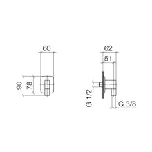Load image into Gallery viewer, Lissé 28450845-99 (XS-076040) Wall Elbow in Dark Platinum Matt, Special made in 99 finish

