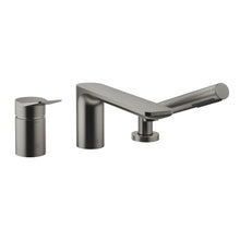 Load image into Gallery viewer, Lissé 27412845-99 (XS-076785)   Deck-mounted Single-lever Bath Mixer in Dark Platinum Matt, Special made in 99 finish
