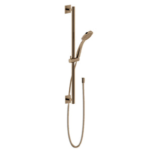 RILIEVO 59145.726 Sliding rail in 726 Warm Bronze Br. PVD with antilimestone handshower 47254.726 and 1.5m flexible hose