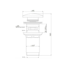 Load image into Gallery viewer, E-9967-PN Pop-up waste in Polished Nickel with overflow
