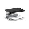 SE-023-KC Single Paper Holder with Shelf in Chrome & Black Marble