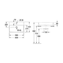 Load image into Gallery viewer, MEMENTO 2.0 4A0761TDS7 Surface-mounted washbasin in TDS7 concrete
