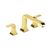 A5A1067G0N Decorum deck-mounted twin-lever bath mixer in special finish: Shiny Gold