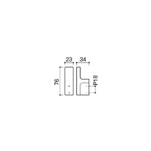 Load image into Gallery viewer, SE-055-6003 hook in matt black &amp; K-wood dark brown
