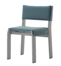 Load image into Gallery viewer, Band 28102-87R-00 Chair, 560w x 530d x 800h mm, Frame Ash Aluminum 03C , Fabric Tropic Laminate 24L
