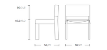 Load image into Gallery viewer, Band 28102-87R-00 Chair, 560w x 530d x 800h mm, Frame Ash Aluminum 03C , Fabric Tropic Laminate 24L
