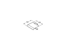 Load image into Gallery viewer, A816849024 Rubik Toilet roll holder with cover 125 x 107 x 129 mm Matt Black
