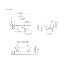 Load image into Gallery viewer, Lissé 33300845-46 (XV-013488)   Wall-mounted Exposed Single-lever Shower Mixer in Champagne Matt
