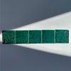 Glazed Tile, X044 Metallic Green Explosion, Field Tiles Square 140x140x10mm, in Glossy Translucent