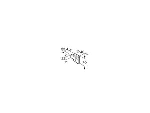 A816840024 RUBIK Robe hook (Can be installed with screws or adhesive)