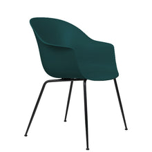 Load image into Gallery viewer, Bat 10029362 Chair With Un-Upholstered, 610w x 570d x 830h mm, Frame Black Matt, Shell Dark Green
