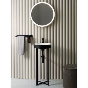 4509500240 WT.RX400.CR WASHSTAND Bicolor/ Black Matte