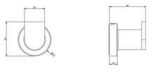 Load image into Gallery viewer, WINCO-DR-77497-WBB (=PS-GES-EMPO38921-91-WBB) 726 single robe hook in warm bronze brushed PVD
