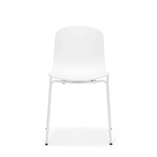 Load image into Gallery viewer, Holi TO-1611 Chair Shell, 485w x 510d x 330h mm, Frame White Polypropylene &amp; Holi TO-1601 Chair base, 485w x 510d x 465h mm, Frame White Metal
