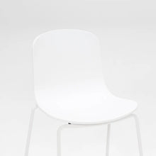 Load image into Gallery viewer, Holi TO-1611 Chair Shell, 485w x 510d x 330h mm, Frame White Polypropylene &amp; Holi TO-1601 Chair base, 485w x 510d x 465h mm, Frame White Metal
