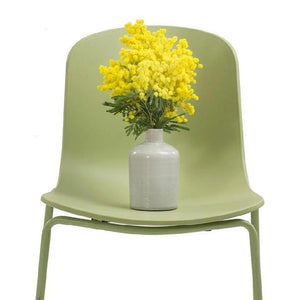 Holi TO-1611 Chair, 485w x 510d x 330h mm, Frame Olive Grey Polypropylene & TO-1601 Chair base, 485w x 510d x 465h mm, Frame Olive Grey Metal