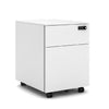 BF mobile pedestal, 300w x 520d x 540h mm, Frame White with number digital lock