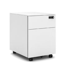Load image into Gallery viewer, BF mobile pedestal, 300w x 520d x 540h mm, Frame White with number digital lock
