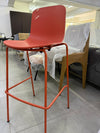 Holi TO-1611/TO-1607 High Stool Closed shell, 540w x 525d x 1085h (770) mm, Red Terracotta