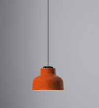 Load image into Gallery viewer, M64 Valsells HEL03 + HEF01 + M6413 Pendant Lamp, D220 x 160 (500-8250)h mm, Canopy Black Surface Rosette , Lampshade Reddish Orange, with black cable, Built-in LED 7.7W , 2700 K, 752 lm
