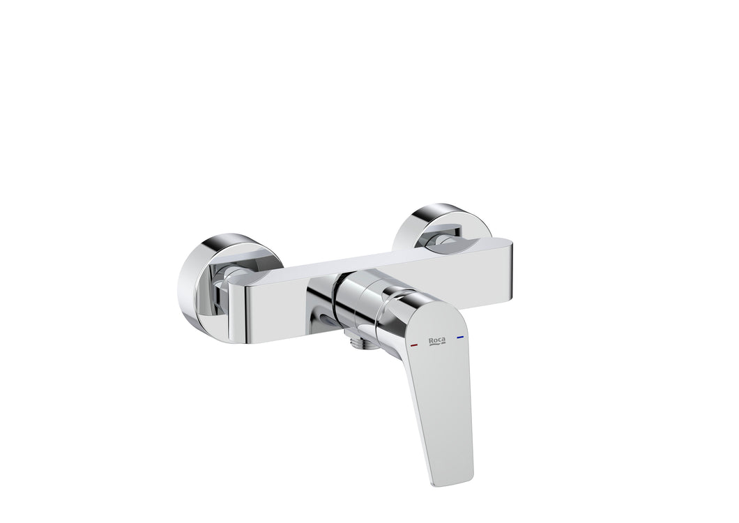 A5A2190C0N Atlas wall-mounted shower mixer in chrome 258 x 137 mm
