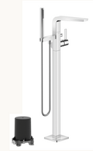 Load image into Gallery viewer, 25863705-00 + 3594597090  Floor-mounted Single-lever Bath Mixer w/Handshower Set in Polished Chrome[CONCEALED PART INCLUDED]
