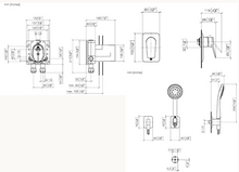 Load image into Gallery viewer, 36020845-00 + 3502097090 + 27803845-00 Lissé ONE WAY SHOWER BUNDLE IN CHROME
