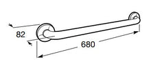 Load image into Gallery viewer, A816928001 Access straight grab bar 680 mm in chrome
