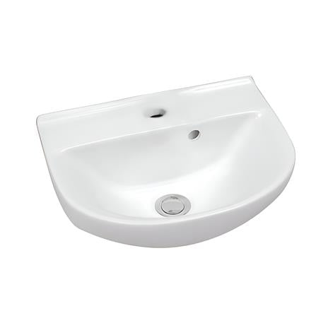 WBAAWR111WW Windsor hand washbasin 410 mm in white with one taphole