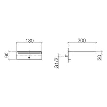 Load image into Gallery viewer, 13.430.740.09 / Xs-044426 Deque Wall-Mounted Bath Spout  Special Production  Finish : Durabrass

