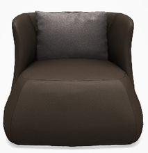 Load image into Gallery viewer, Fat-Sofa *FS91B Armchair, 910w x 1010d x 720h mm, Fabric Luni 303, Fat-Sofa *FS55C Armchair, 550w x 400d mm, Fabric Elettra 2492253

