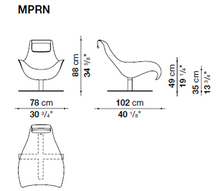 Load image into Gallery viewer, Mart MPRN_C Armchair, 780w x 1020d x 880h mm, Mart MPRP Armchair Headrest Cushion
