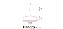 Load image into Gallery viewer, Canopy Small 421 Suspension Lamp, D600 x 210h mm, Frame White &amp; Bronze, light source included, 1 x max 25W (LED) 3000°K 4500 lm CRI>85
