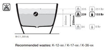 Load image into Gallery viewer, Mozzano 2 MO2-N-SW-NO free standing bathtub 1685x759x550mm in QUARRYCAST™ White (Gloss)
