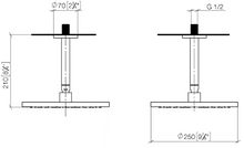 Load image into Gallery viewer, 36425831-00 thermostat with one function volume control with 3542497090  concealed part, 28669831-00 ceiling rain shower in Chrome
