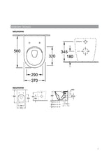 Load image into Gallery viewer, Subway 2.0 5602.R0.01 WC floor-standing back to wall rimless toilet with 9M68.S1 Seat &amp; cover in white [DEFECT]
