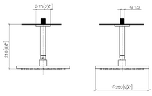Load image into Gallery viewer, 36426970-33 thermostat with two function volume control with 3542597090  concealed part, 28669831-69 wall mounted rain shower &amp; 13801831-69 Bath spout in Soft Black
