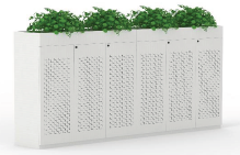 Starlink ST-SL-0105 Storage Unit Low Cupboard PET with Plaint Box, 1200w x 450d x 1200h mm